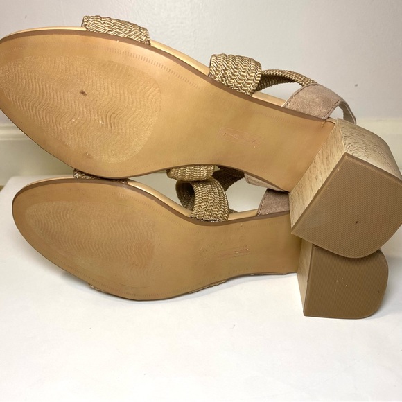 Steven by Steve Madden‎ Radar Woven Crisscross Slingback Sandals Tan Women's 10 - Picture 8 of 8